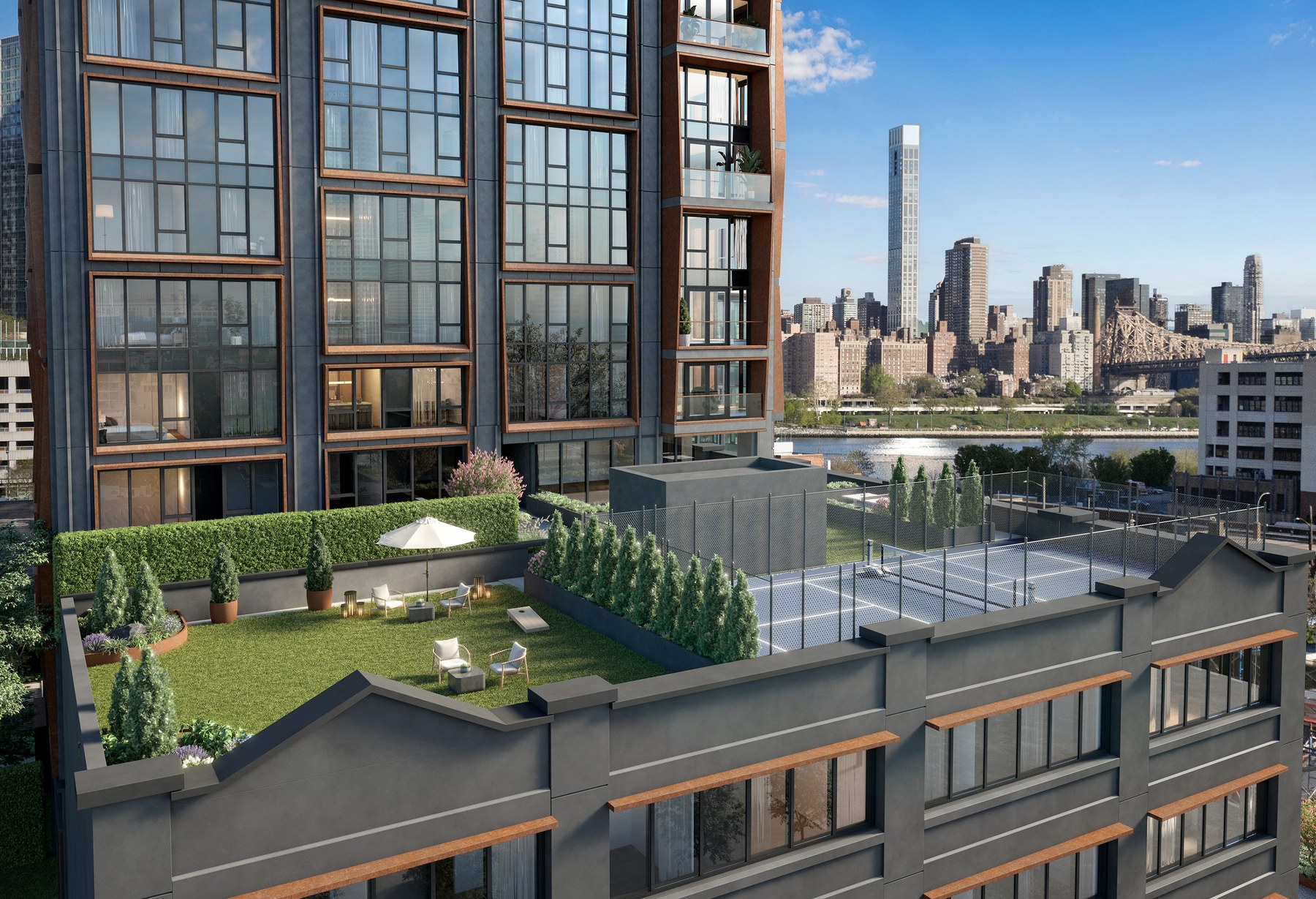 Pickleball terrace